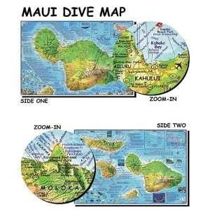  Maui Dive Map for Scuba Divers and Snorkelers