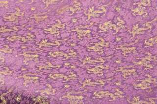 Chinese Brocade Fabric   By the Yard. Mauve   PInk with Gold Dragons 