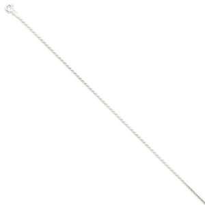   mm, Sterling Silver, Diamond Cut Rope Chain   24 inch: Jewelry