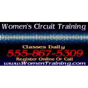    3x6 Vinyl Banner   Womans Circuit Training 