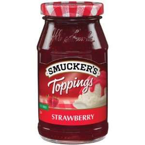Smuckers Strawberry Topping   12 Pack Grocery & Gourmet Food