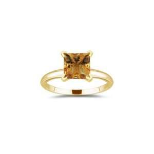  0.52 Cts Citrine Solitaire Ring in 18K Yellow Gold 5.0 