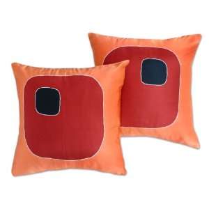 Silk and cotton cushion covers, Viewpoint (pair):  Home 