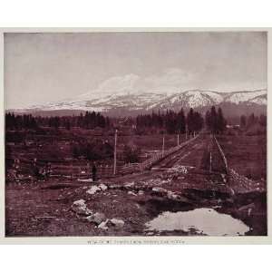  1893 Print Mount Shasta City Road Sissons California 