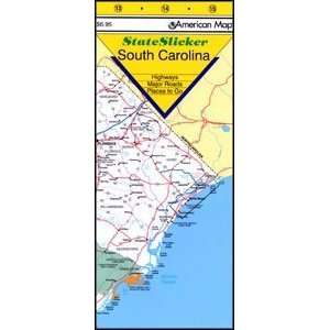  American Map 65591X South Carolina State Slicker Map 