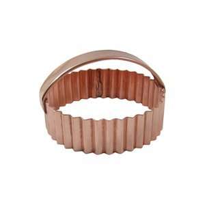 Circle Shortbread Cookie Cutter (Copper):  Kitchen & Dining