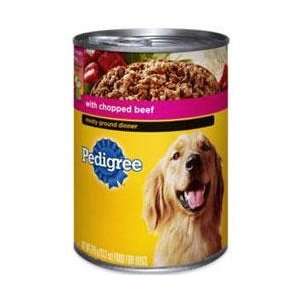  Pedigree Meaty Ground Dinner with Chopped Beef Canned Dog 