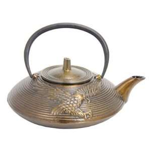  Large Bronze Eagle Cast Iron Teapot
