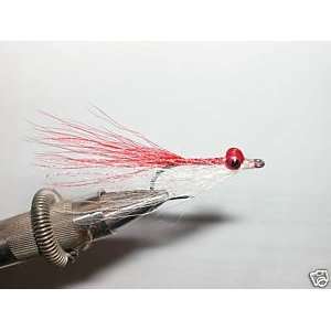  Clouser Streamer Fly Red/White #4 Deadly Pattern 1/2 Dozen 