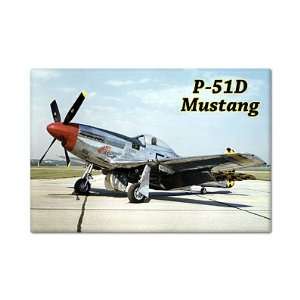  P 51D Mustang WWII Aircraft Fridge Magnet 