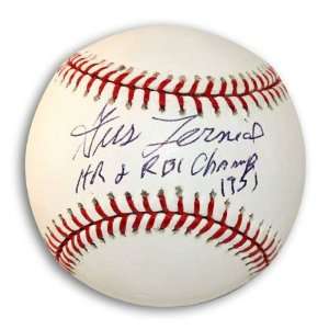   Autographed Baseball inscribed HR + RBI Champ 1951