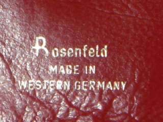 Vintage ROSENFELD Leather WALLET Coin Purse W GERMANY  