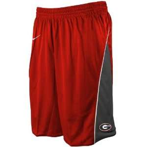 Nike Georgia Bulldogs Red Run the Floor Reversible Basketball Shorts 
