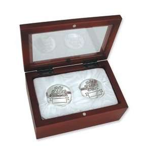  Babys My First Curl and My First Tooth Silver Keepsake Box 
