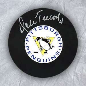  DALE TALLON Pittsburgh Penguins SIGNED Hockey Puck: Sports 