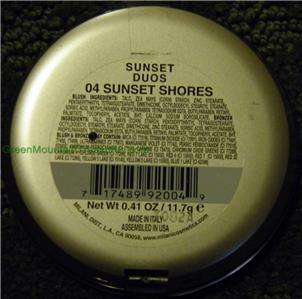   Sunset Duos Blush & Bronzer ~ 04 SUNSET SHORES ~ 717489920049  