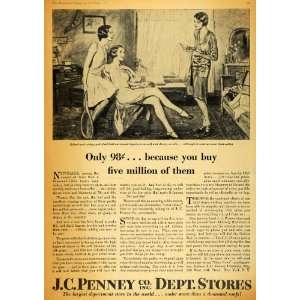   Ad J.C. Penny Department Store College Girl Tennis   Original Print Ad