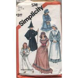 Vintage Simplicity Peasant Girl, Witch, Angel Sewing 