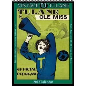    Vintage Tulane Football 2012 Wall Calendar