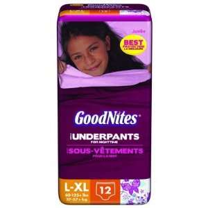    Goodnites Youth Underpants for Girls