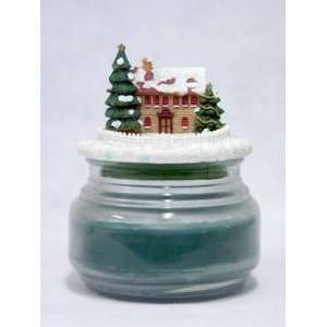  Holiday Scented Candle in a Glass Jar, Chalet in Winter 
