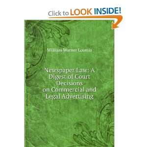  Newspaper Law A Digest of Court Decisions on Commercial 
