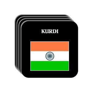  India   KURDI Set of 4 Mini Mousepad Coasters 