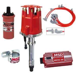 MSD Complete Ignition Kit Chevy SBC Digital 6AL Distributor Wires Coil 