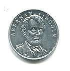 president abraham lincoln on a 1969 shell gas coin expedited