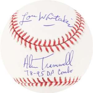  Alan Trammell and Lou Whitaker Autographed Baseball 