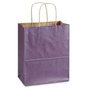   10 1/4 Cub Purple Tinted Paper Shopping Bags
