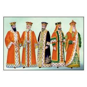   Fellows Costumes for King Saul 12x18 Giclee on canvas
