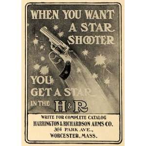   Ad Harrington Richardson Arms Star Shooter Handgun   Original Print Ad