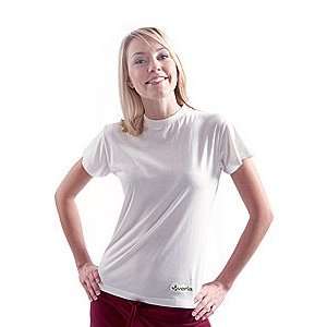   Organic Cotton Workout T shirt   Off White: Health & Personal Care