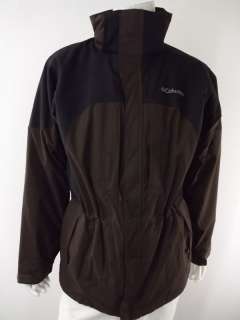 mens coat jacket Columbia black brown M  