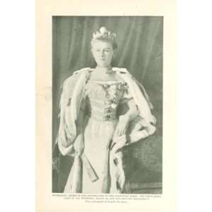 1898 Print Wilhelmina Queen of the Netherlands Everything 