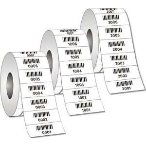 Consecutive Numbered on Roll   Pre Numbered w/Barcode Destructible 