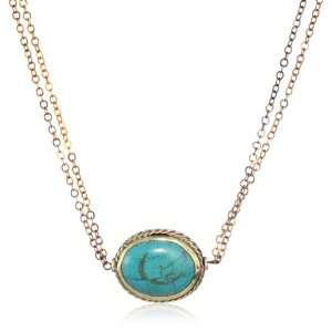  Vanessa Mooney Turquoise Pendant Necklace: Jewelry