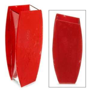  Art glass vase, Modern Times (red): Home & Kitchen