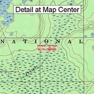  USGS Topographic Quadrangle Map   Juniper Springs, Florida 