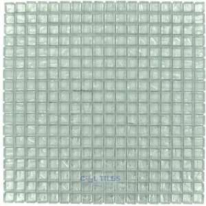  Illusion glass tile   5/8 x 5/8 glass mosaic tile in ice 