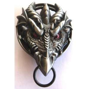  Cool Gothic Dragon Head Door Knocker Belt Buckle (Brand 