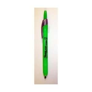  Retractable Sharpie Green Highlighter   Chisel Tip(Pack Of 