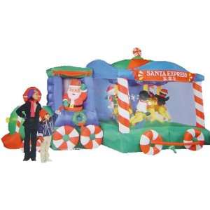   Lawn Train Inflatable Animated Carousel 12 Feet Long: Home & Kitchen