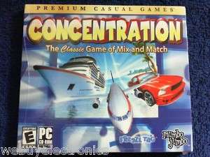 SEALED CASE CONCENTRATION A GAME OF MIX AND MATCH PC CD ROM Windows 