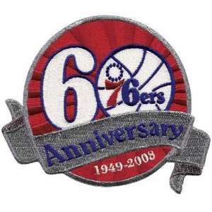  Philadelphia 76ers 60th Anniversary Logo Patch (2008 09 