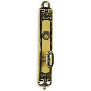   Deadbolt with Plates Shaded Bronze Keyed Entry Entr