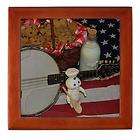 KEEPSAKE BOX ~ Banjo Mandolin USA Flag PILLSBURY DOUGH BOY Cookies 