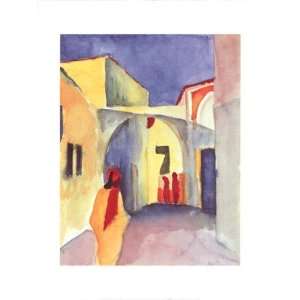  View on an Alley   Poster by August Macke (24x32)