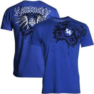   Kentucky Wildcats Royal Blue Razor Wing T Shirt: Sports & Outdoors